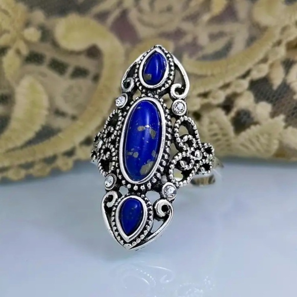 Lapis Lazuli Silver Ring